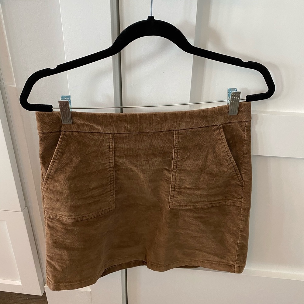 COPY - Brown corduroy Mini Skirt